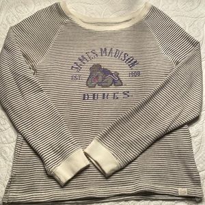 Long Sleeve JMU striped shirt size Small